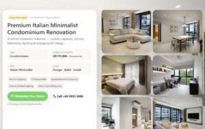 Condominium Renovation Singapore S$170K Italian Minimalist Home by DY Design