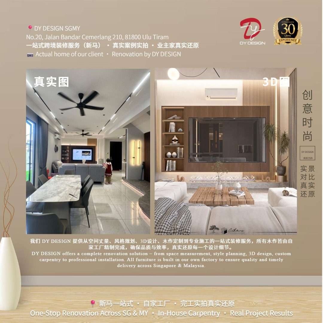 Living Room Real vs 3D